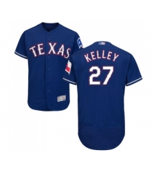 Men's Texas Rangers #27 Shawn Kelley Royal Blue Alternate Flex Base Authentic Collection Baseball Jersey