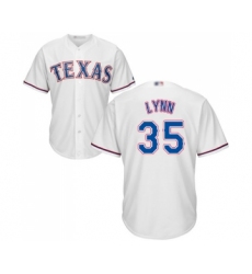 Youth Texas Rangers #35 Lance Lynn Replica White Home Cool Base Baseball Jersey