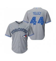 Men's Toronto Blue Jays #44 Rowdy Tellez Replica Grey Road Baseball Jersey