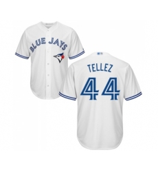 Men's Toronto Blue Jays #44 Rowdy Tellez Replica White Home Baseball Jersey