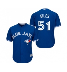 Youth Toronto Blue Jays #51 Ken Giles Replica Blue Alternate Baseball Jersey
