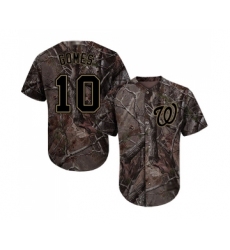 Youth Washington Nationals #10 Yan Gomes Authentic Camo Realtree Collection Flex Base Baseball Jersey