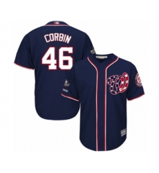 Youth Washington Nationals #46 Patrick Corbin Authentic Navy Blue Alternate 2 Cool Base 2019 World Series Champions Baseball Jersey