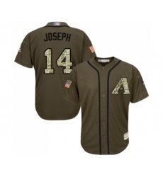 Youth Arizona Diamondbacks #14 Caleb Joseph Authentic Green Salute to Service Baseball Jersey