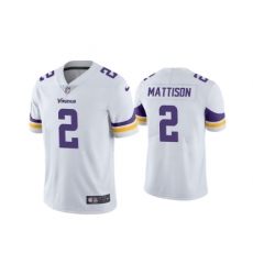 Men's Minnesota Vikings #2 Alexander Mattison White Vapor Untouchable Limited Stitched Jersey