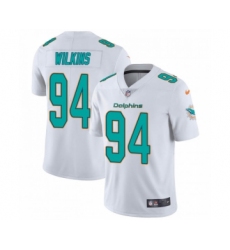 Men's Nike Miami Dolphins #94 Christian Wilkins limited White Vapor Untouchable Jersey