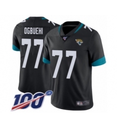 Youth Jacksonville Jaguars #77 Cedric Ogbuehi Black Team Color Vapor Untouchable Limited Player 100th Season Football Jersey