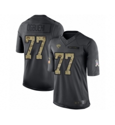 Youth Jacksonville Jaguars #77 Cedric Ogbuehi Limited Black 2016 Salute to Service Football Jersey