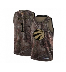 Youth Toronto Raptors #1 Patrick McCaw Swingman Camo Realtree Collection 2019 Basketball Finals Bound Jersey