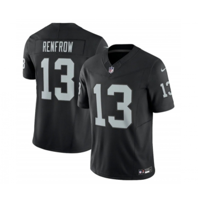 Men's Las Vegas Raiders #13 Hunter Renfrow Black 2023 F.U.S.E Vapor Untouchable Stitched Football Jersey