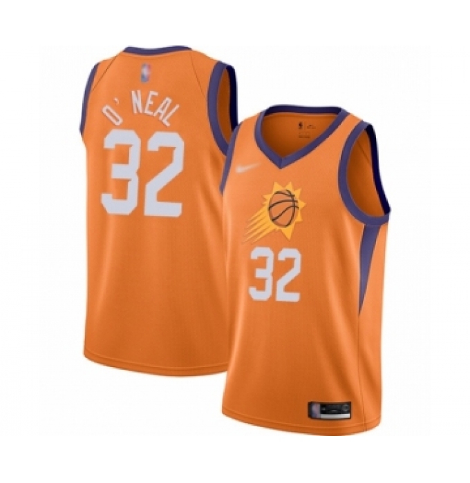 Men's Phoenix Suns #32 Shaquille O'Neal Authentic Orange Finished Basketball Jersey - Statement Edition
