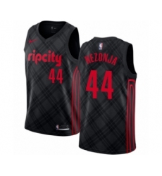 Youth Portland Trail Blazers #44 Mario Hezonja Swingman Black Basketball Jersey - City Edition