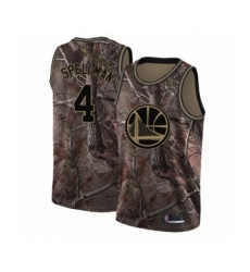 Men's Golden State Warriors #4 Omari Spellman Swingman Camo Realtree Collection Basketball Jersey