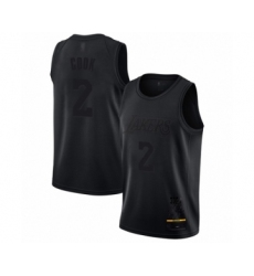 Men's Los Angeles Lakers #2 Quinn Cook Swingman Black MVP Basketball Jersey