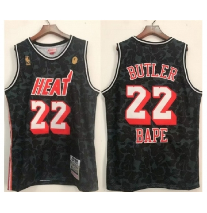 Men's Miami Heat #22 Jimmy Butler Black Stitched Jersey