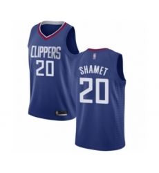 Youth Los Angeles Clippers #20 Landry Shamet Swingman Blue Basketball Jersey - Icon Edition