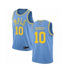 Youth Los Angeles Lakers #10 Jared Dudley Swingman Blue Hardwood Classics Basketball Jersey