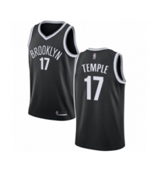 Women's Brooklyn Nets #17 Garrett Temple Authentic Black Basketball Jersey - Icon Edition
