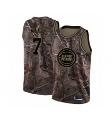 Men's Detroit Pistons #7 Thon Maker Swingman Camo Realtree Collection Basketball Jersey