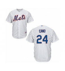 Men's New York Mets #24 Robinson Cano Replica White Home Cool Base Baseball Jersey