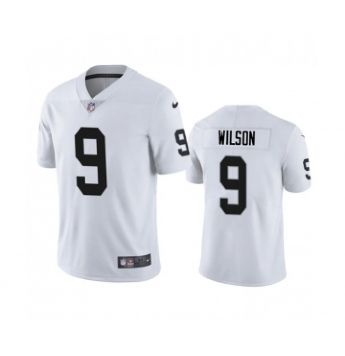 Men's Las Vegas Raiders #9 Tyree Wilson White 2023 Draft Vapor Limited Stitched Football Jersey