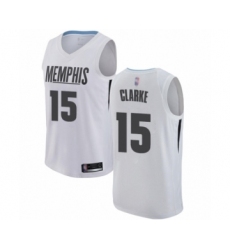 Youth Memphis Grizzlies #15 Brandon Clarke Swingman White Basketball Jersey - City Edition
