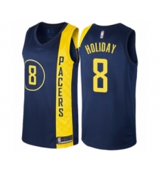 Youth Indiana Pacers #8 Justin Holiday Swingman Navy Blue Basketball Jersey - Icon Edition