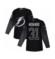 Youth Tampa Bay Lightning #31 Scott Wedgewood Authentic Black Alternate Hockey Jersey
