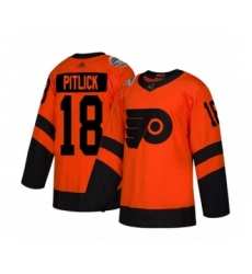 Women's Philadelphia Flyers #18 Tyler Pitlick Authentic Orange 2019 Stadium Series Hockey Jersey