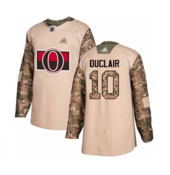 Youth Ottawa Senators #10 Anthony Duclair Authentic Camo Veterans Day Practice Hockey Jersey