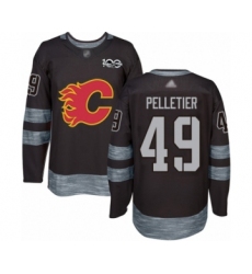 Men's Calgary Flames #49 Jakob Pelletier Authentic Camo Veterans Day Practice Hockey Jersey