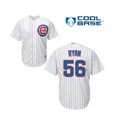 Youth Chicago Cubs #56 Kyle Ryan Authentic White Home Cool Base Baseball Player Jersey