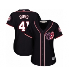 Women's Washington Nationals #41 Joe Ross Authentic Navy Blue Alternate 2 Cool Base Baseball Player Jersey
