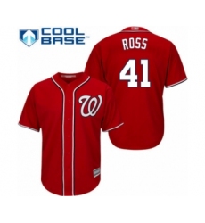 Youth Washington Nationals #41 Joe Ross Authentic Red Alternate 1 Cool Base Baseball Player Jersey
