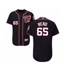 Men's Washington Nationals #65 Raudy Read Navy Blue Alternate Flex Base Authentic Collection Baseball Player Jersey