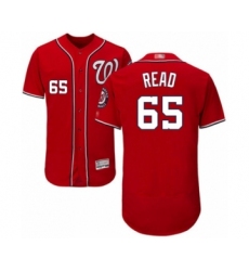 Men's Washington Nationals #65 Raudy Read Red Alternate Flex Base Authentic Collection Baseball Player Jersey