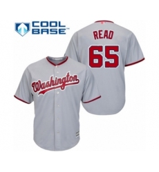 Youth Washington Nationals #65 Raudy Read Authentic Grey Road Cool Base Baseball Player Jersey