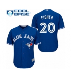 Youth Toronto Blue Jays #20 Derek Fisher Authentic Blue Alternate Baseball Player Jersey