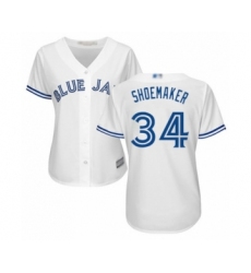 Women's Toronto Blue Jays #34 Matt Shoemaker Authentic White Home Baseball Player Jersey