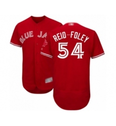Men's Toronto Blue Jays #54 Sean Reid-Foley Scarlet Alternate Flex Base Authentic Collection Alternate Baseball Player Jersey