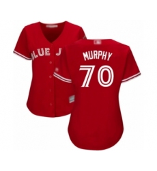 Women's Toronto Blue Jays #70 Patrick Murphy Authentic Scarlet Alternate Baseball Player Jersey