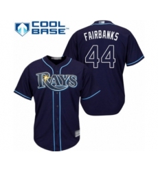 Youth Tampa Bay Rays #44 Peter Fairbanks Authentic Navy Blue Alternate Cool Base Baseball Player Jersey