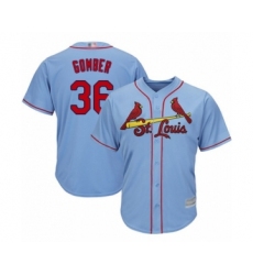 Youth St. Louis Cardinals #36 Austin Gomber Authentic Light Blue Alternate Cool Base Baseball Player Jersey