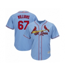 Youth St. Louis Cardinals #67 Justin Williams Authentic Light Blue Alternate Cool Base Baseball Player Jersey