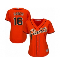 Women's San Francisco Giants #16 Aramis Garcia Authentic Orange Alternate Cool Base Baseball Player Jersey