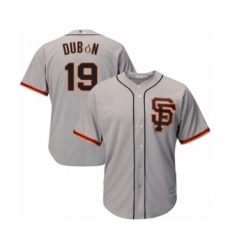 Men's San Francisco Giants #19 Mauricio Dubon Grey Alternate Flex Base Authentic Collection Baseball Player Jersey