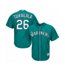 Youth Seattle Mariners #26 Sam Tuivailala Authentic Teal Green Alternate Cool Base Baseball Player Jersey
