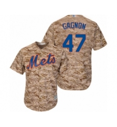 Women's New York Mets #47 Drew Gagnon Authentic Camo Alternate Cool Base Baseball Player Jersey