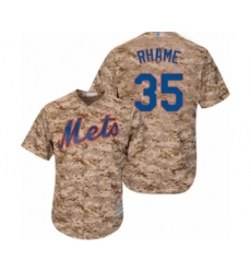 Men's New York Mets #35 Jacob Rhame Authentic Camo Alternate Cool Base Baseball Player Jersey