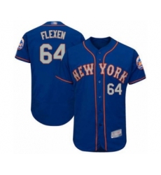 Men's New York Mets #64 Chris Flexen Royal Gray Alternate Flex Base Authentic Collection Baseball Player Jersey